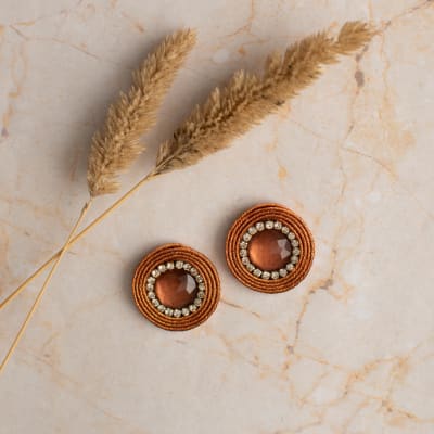 Aros Topito Sencillo bronce metalizado1