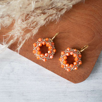 Aros Guirnalda naranjo1