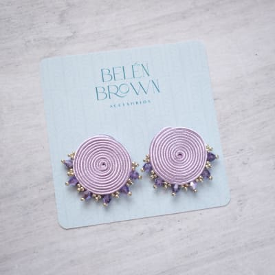 Aros Topito Espiral lila1