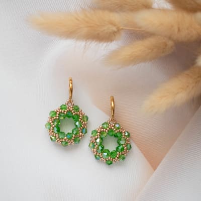 Aros Guirnalda verde1