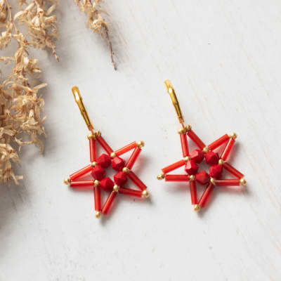 Aros Estrella rojo1