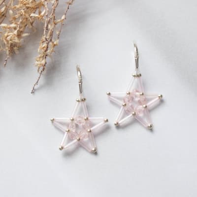 Aros Estrella rosado1