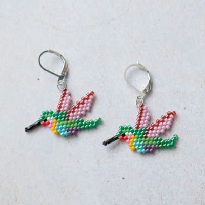 Aros Colibrí verde1