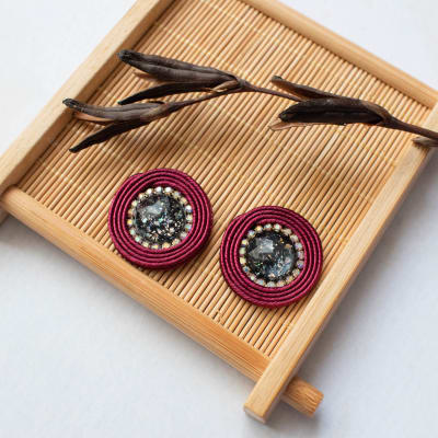 Aros Topito Sencillo burdeo1