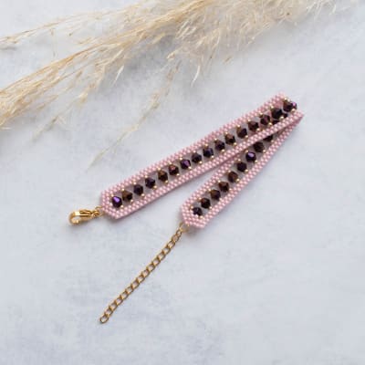 Pulsera Alma malva1