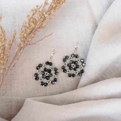 Aros Hexágono blanco y negro1