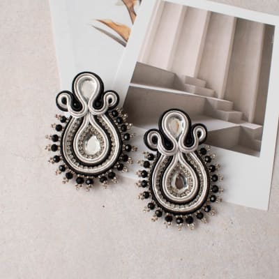 Aros Turquía Doble blanco y negro1