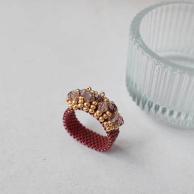 Anillo Corona café1