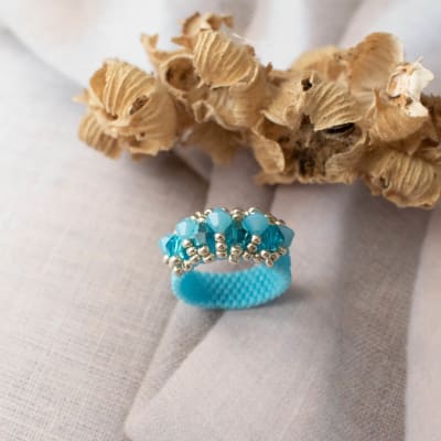 Anillo Corona celeste opaco1