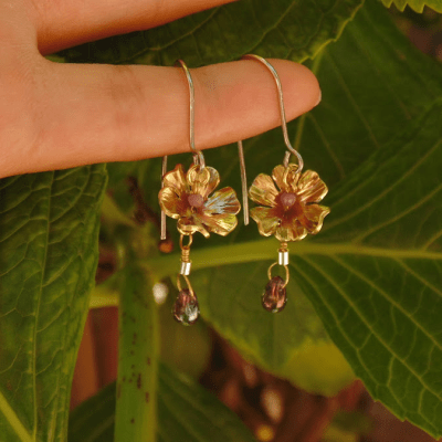 Aros Flor móvil con cristal1