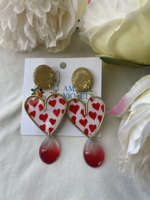 Aros Corazón multi corazones con gota1
