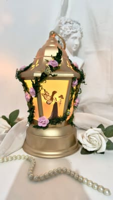 Farol Hexagonal dorado1