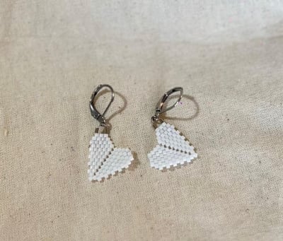 Aros Corazón mini blanco1