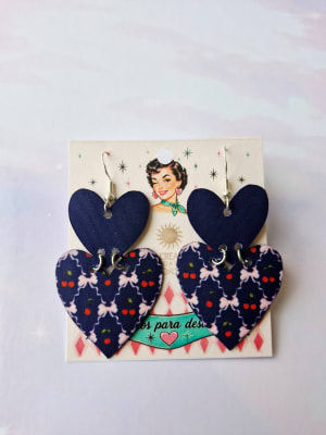 Aros Corazón Doble Moños y Guindas1