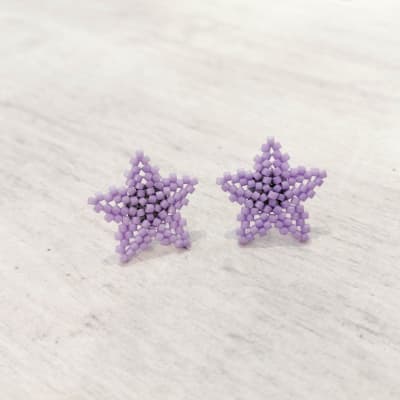 Aros Estrellitas lila1