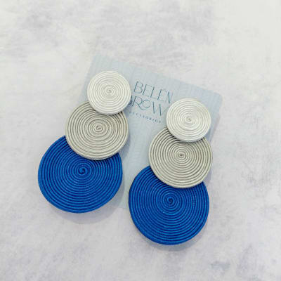 Aros Tres Círculos azul y gris1