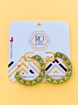 Aros Argolla Grande verde y menta1