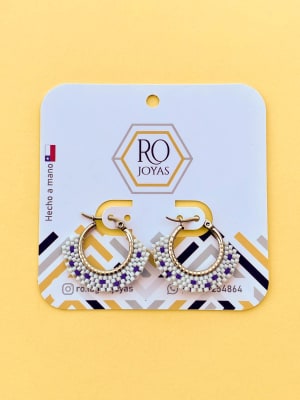 Aros Argolla Mediana celeste y azul1