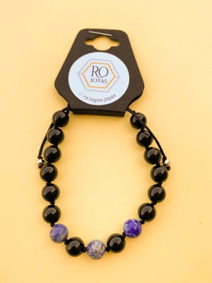 Pulsera Ónix y Lapislázuli1