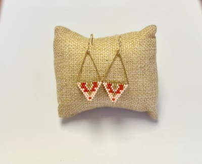 Aros Triangular rosa bebe1