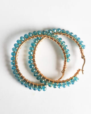 Argollas Medianas turquesa1