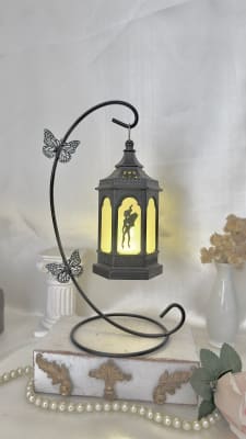 Pedestal + farol hexágono negro1