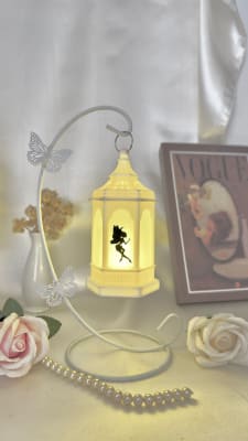 Pedestal + farol hexágono blanco1
