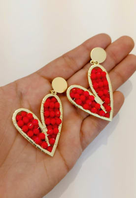 Aros Maxi Corazón rojo1