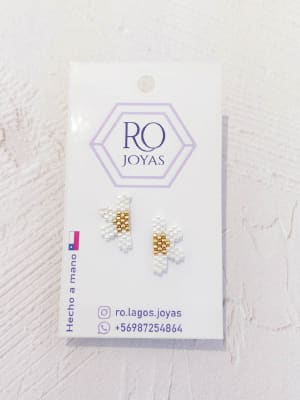 Aros Mini media flor blanca1