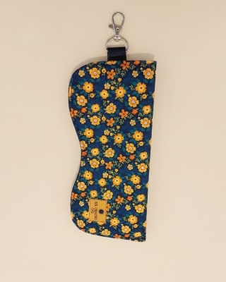Estuche Lentes Flores amarillas1