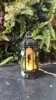 Farol vintage decorado negro1