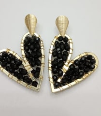 Aros Maxi Corazón negro