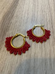 Aros Argolla Mediana rojo