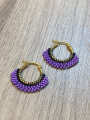 Argolla Mediana negro y lila