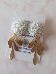 Aros Mostacilla blanca hoja