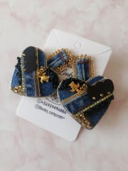 Aros Corazón Jeans