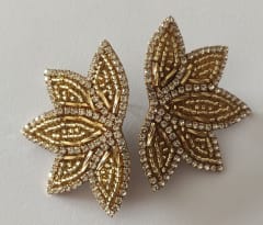Aros Hojita Pequeña dorado