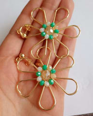 Aros Maxi Flor verde