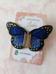Aros Alitas de Mariposa azul