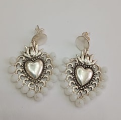 Aros Sagrado Corazón blanco
