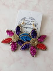 Aros Flor Colores 3