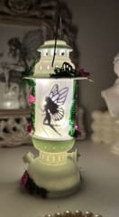Farol Tubular blanco de hada