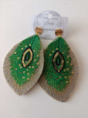 Aros Pavo Real verde