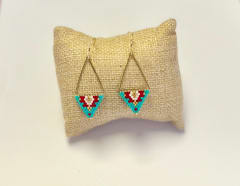 Aros Triangular calipso y rojo