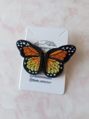 Aros Alas de Mariposa naranjo y amarillo
