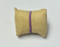 Pulsera miyuki doble hebra morada