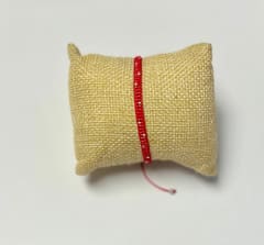 Pulsera miyuki doble hebra roja