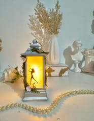 Farol rectangulas plateado