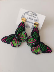 Aros Mariposa verde LCC