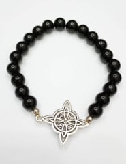 Pulsera Nudo Bruja Ónix